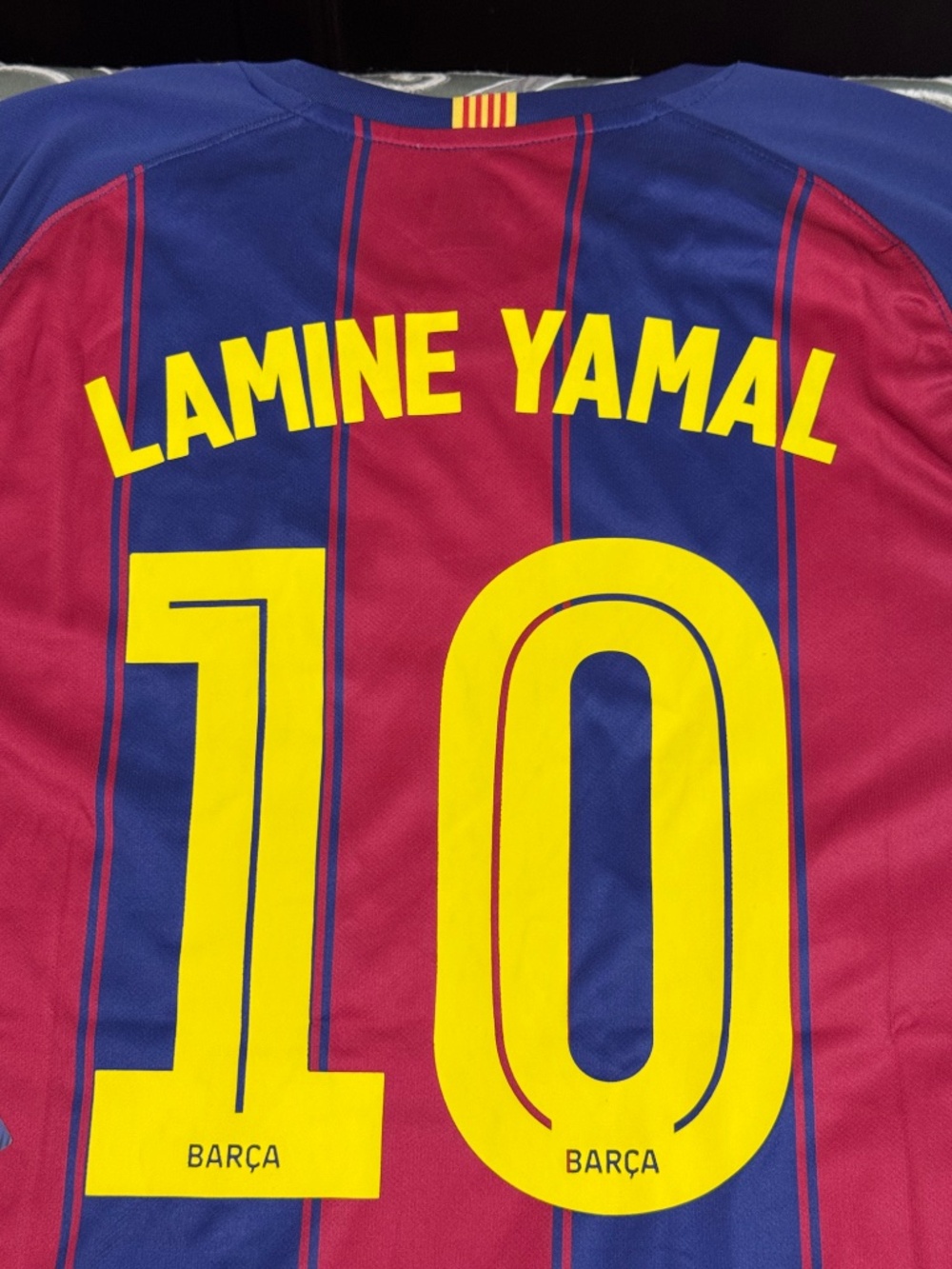 FC Barcelona Lamine Yamal #10 Jersey Mens Medium Blue Red Soccer Shirt New - Picture 5 of 7